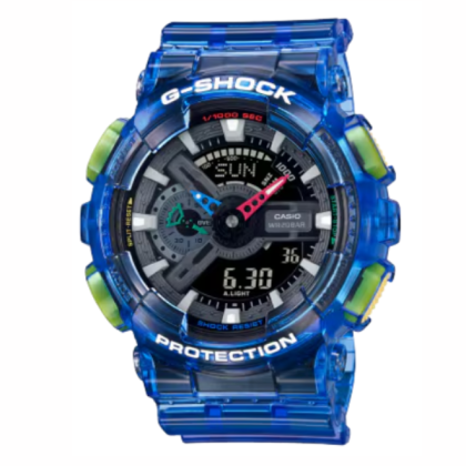 Casio G-Shock Joy Topia Series GA-110JT-2A Vivid Light Blue Resin Band Men Sports Watch